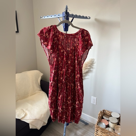 Old Navy Red Floral Mini Dress - XL - Picture 7 of 8